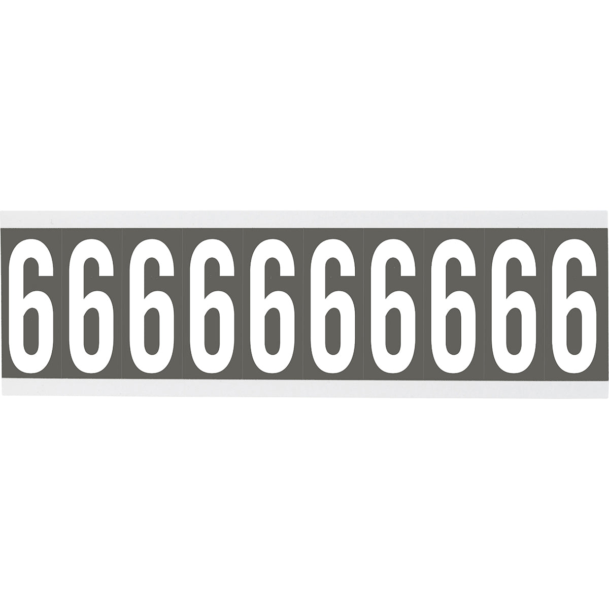 Brady CNL1GR 6 Identical numbers and letters on one card for indoor use 912184
