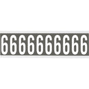 Brady CNL1GR 6 Identical numbers and letters on one card for indoor use 912184