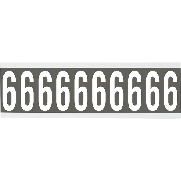 Brady CNL1GR 6 Identical numbers and letters on one card for indoor use 912184