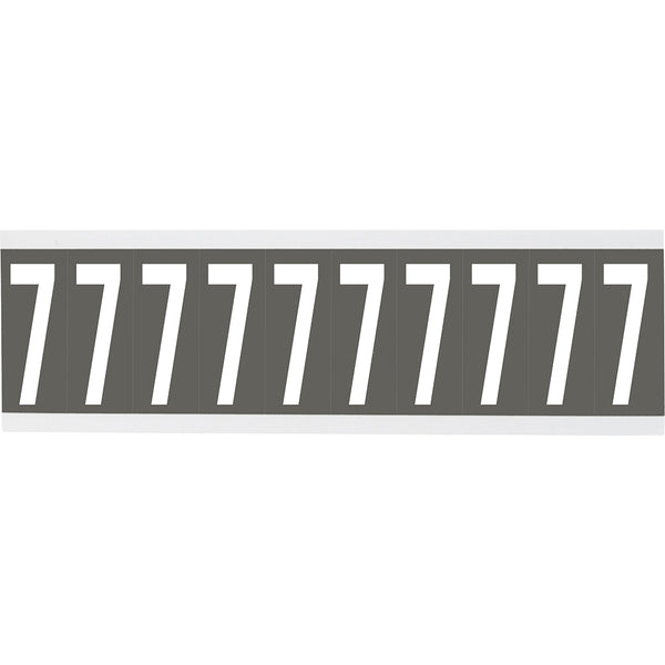 Brady CNL1GR 7 Identical numbers and letters on one card for indoor use 912183