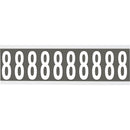 Brady CNL1GR 8 Identical numbers and letters on one card for indoor use 912182