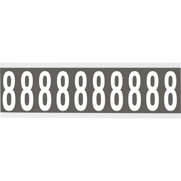 Brady CNL1GR 8 Identical numbers and letters on one card for indoor use 912182