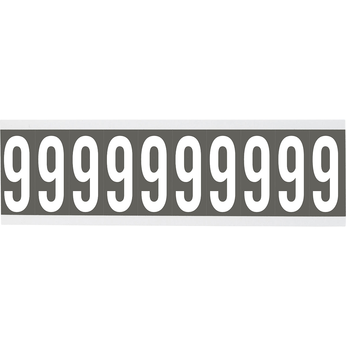 Brady CNL1GR 9 Identical numbers and letters on one card for indoor use 912181