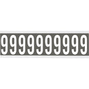 Brady CNL1GR 9 Identical numbers and letters on one card for indoor use 912181