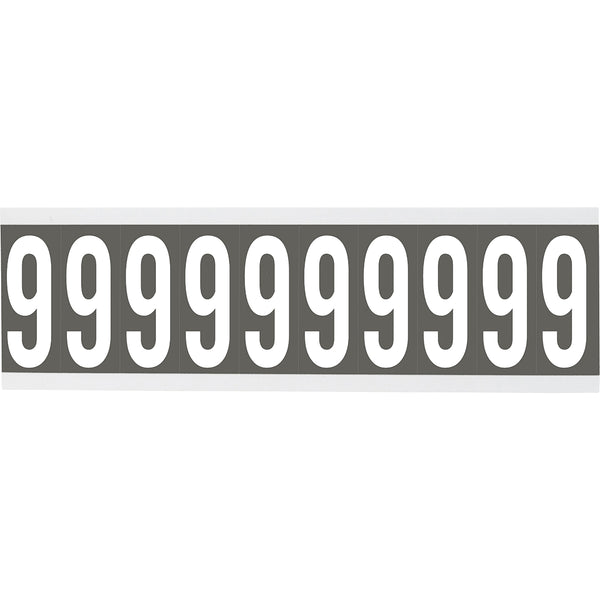 Brady CNL1GR 9 Identical numbers and letters on one card for indoor use 912181