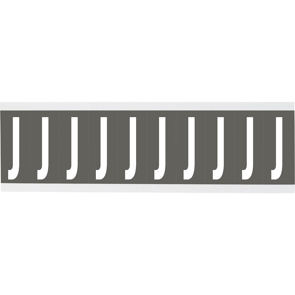 Brady CNL1GR J Identical numbers and letters on one card for indoor use 912171
