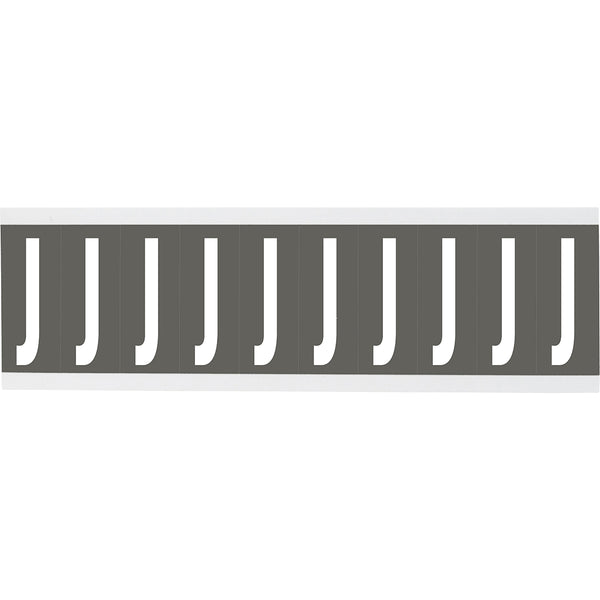 Brady CNL1GR J Identical numbers and letters on one card for indoor use 912171