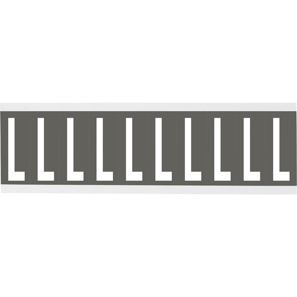 Brady CNL1GR L Identical numbers and letters on one card for indoor use 912169