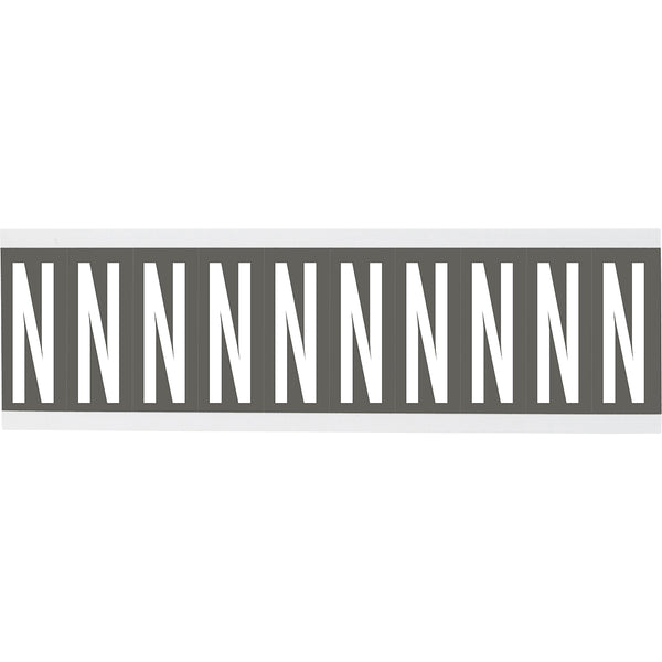 Brady CNL1GR N Identical numbers and letters on one card for indoor use 912167