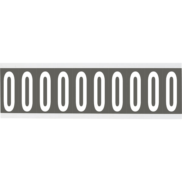 Brady CNL1GR O Identical numbers and letters on one card for indoor use 912166