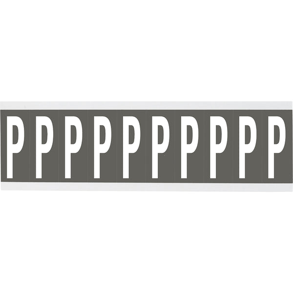 Brady CNL1GR P Identical numbers and letters on one card for indoor use 912165