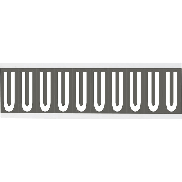 Brady CNL1GR U Identical numbers and letters on one card for indoor use 912160