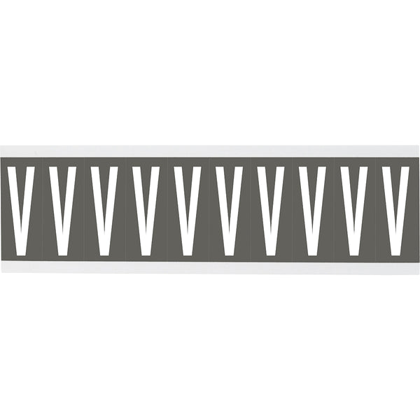 Brady CNL1GR V Identical numbers and letters on one card for indoor use 912159