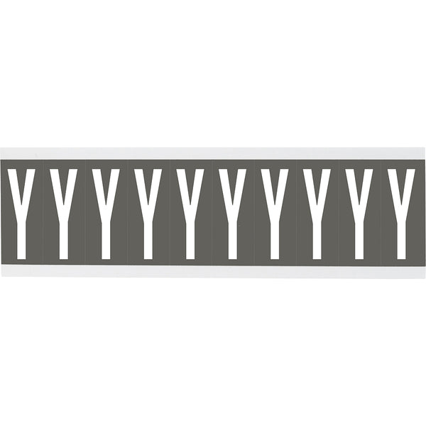 Brady CNL1GR Y Identical numbers and letters on one card for indoor use 912156