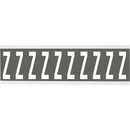 Brady CNL1GR Z Identical numbers and letters on one card for indoor use 912155