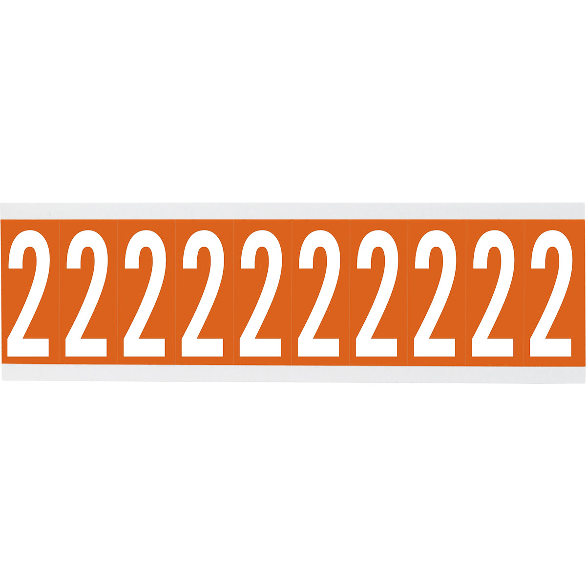 Brady CNL1O 2 Identical numbers and letters on one card for indoor use 912697
