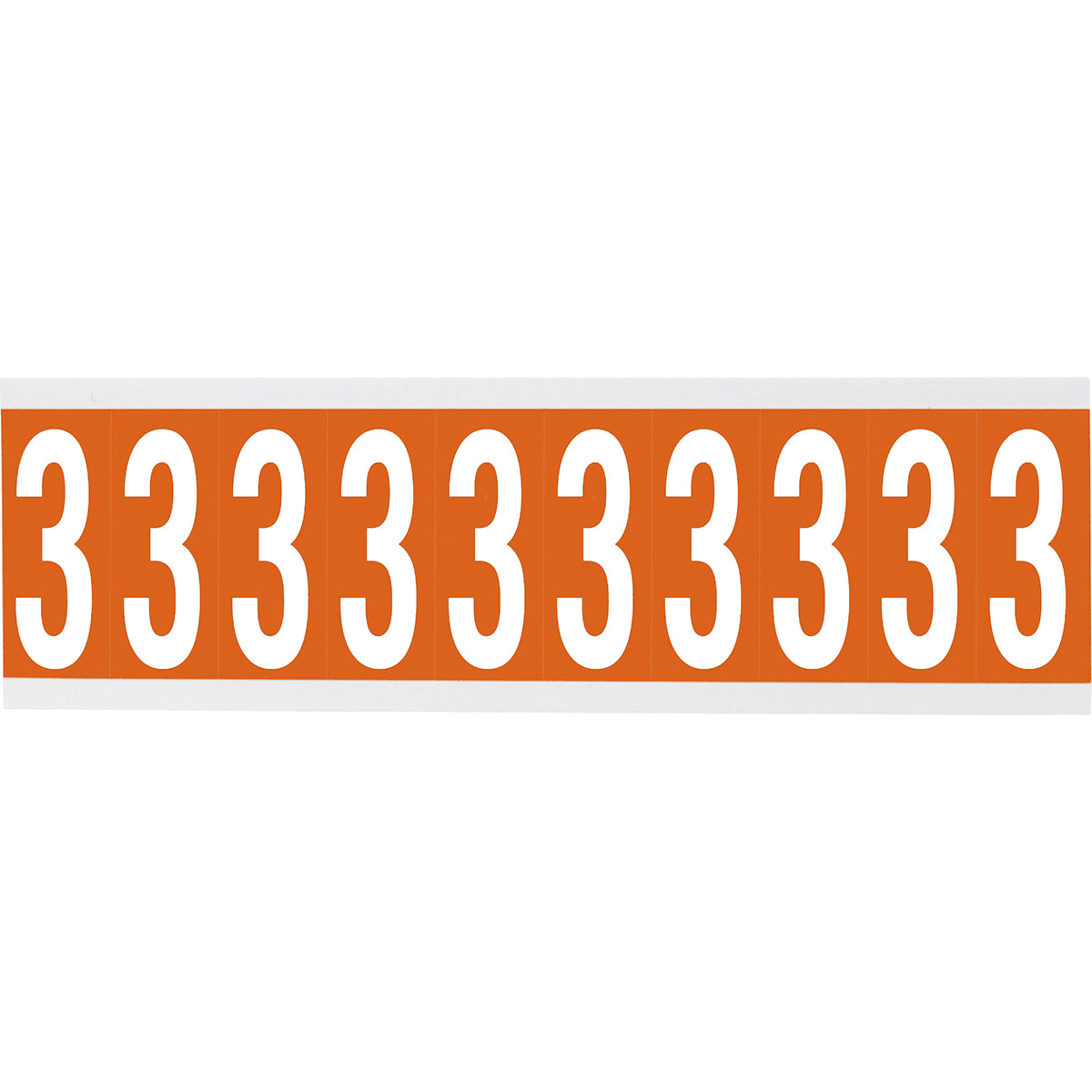 Brady CNL1O 3 Identical numbers and letters on one card for indoor use 912698