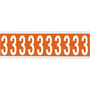 Brady CNL1O 3 Identical numbers and letters on one card for indoor use 912698