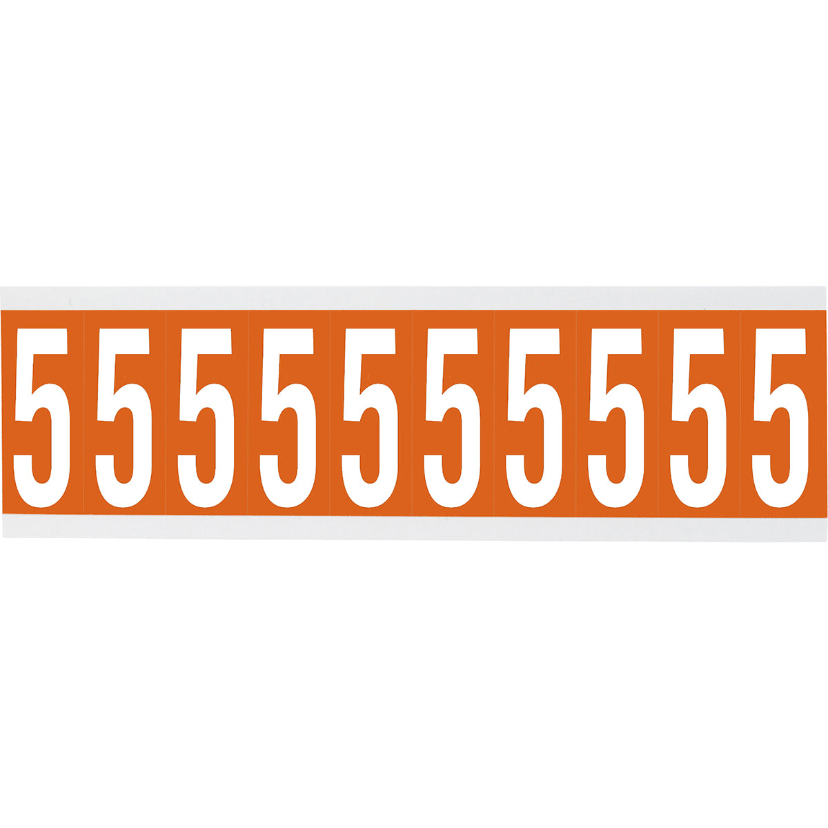 Brady CNL1O 5 Identical numbers and letters on one card for indoor use 912152