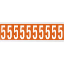 Brady CNL1O 5 Identical numbers and letters on one card for indoor use 912152