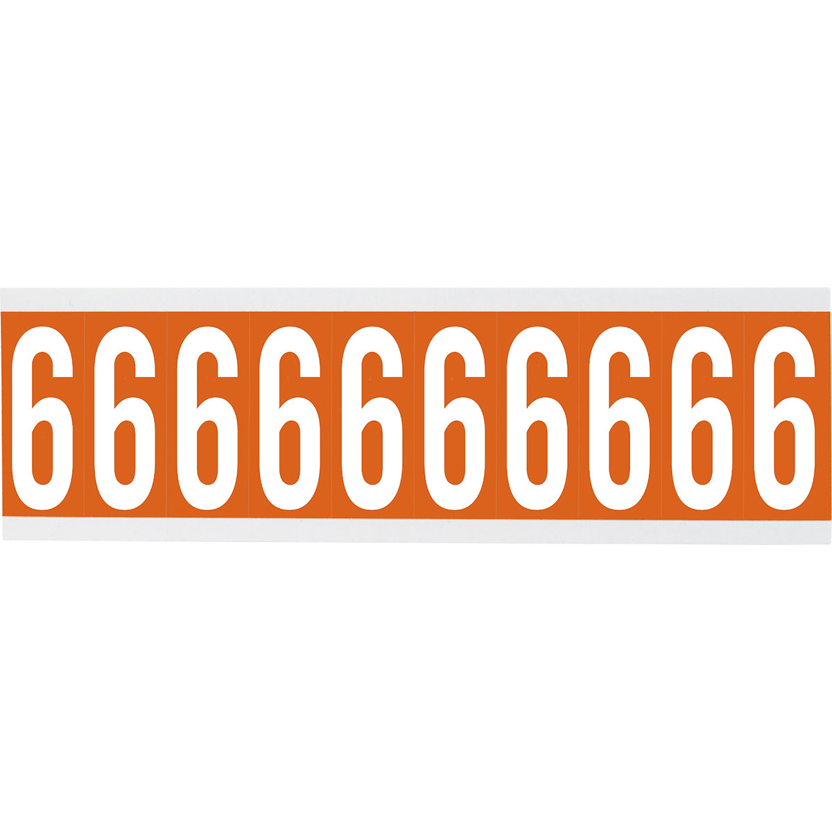 Brady CNL1O 6 Identical numbers and letters on one card for indoor use 912151