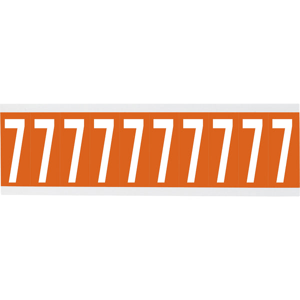 Brady CNL1O 7 Identical numbers and letters on one card for indoor use 912699