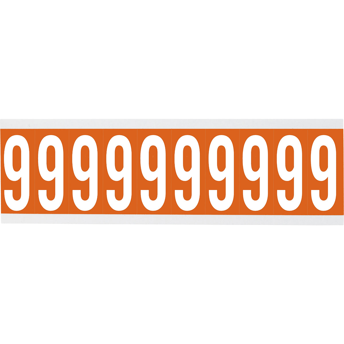 Brady CNL1O 9 Identical numbers and letters on one card for indoor use 912701