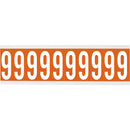 Brady CNL1O 9 Identical numbers and letters on one card for indoor use 912701