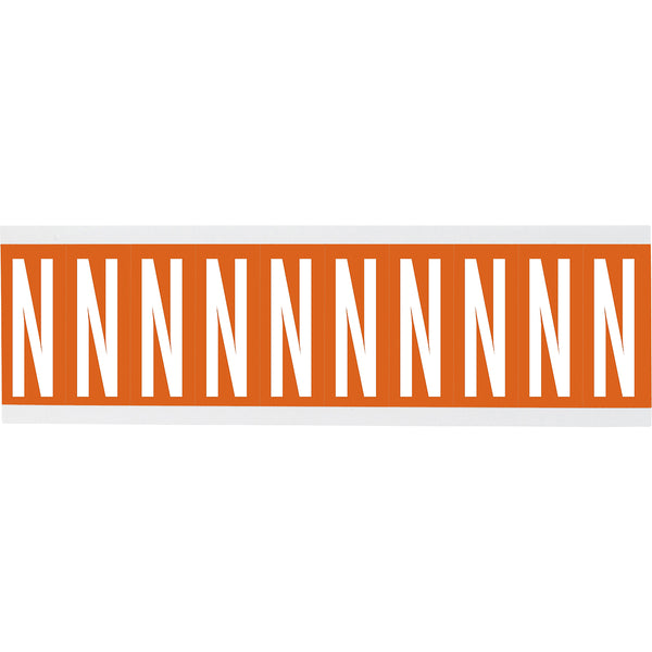 Brady CNL1O N Identical numbers and letters on one card for indoor use 912708