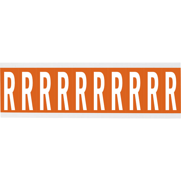 Brady CNL1O R Identical numbers and letters on one card for indoor use 912141