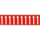 Brady CNL1R 1 Identical numbers and letters on one card for indoor use 912136