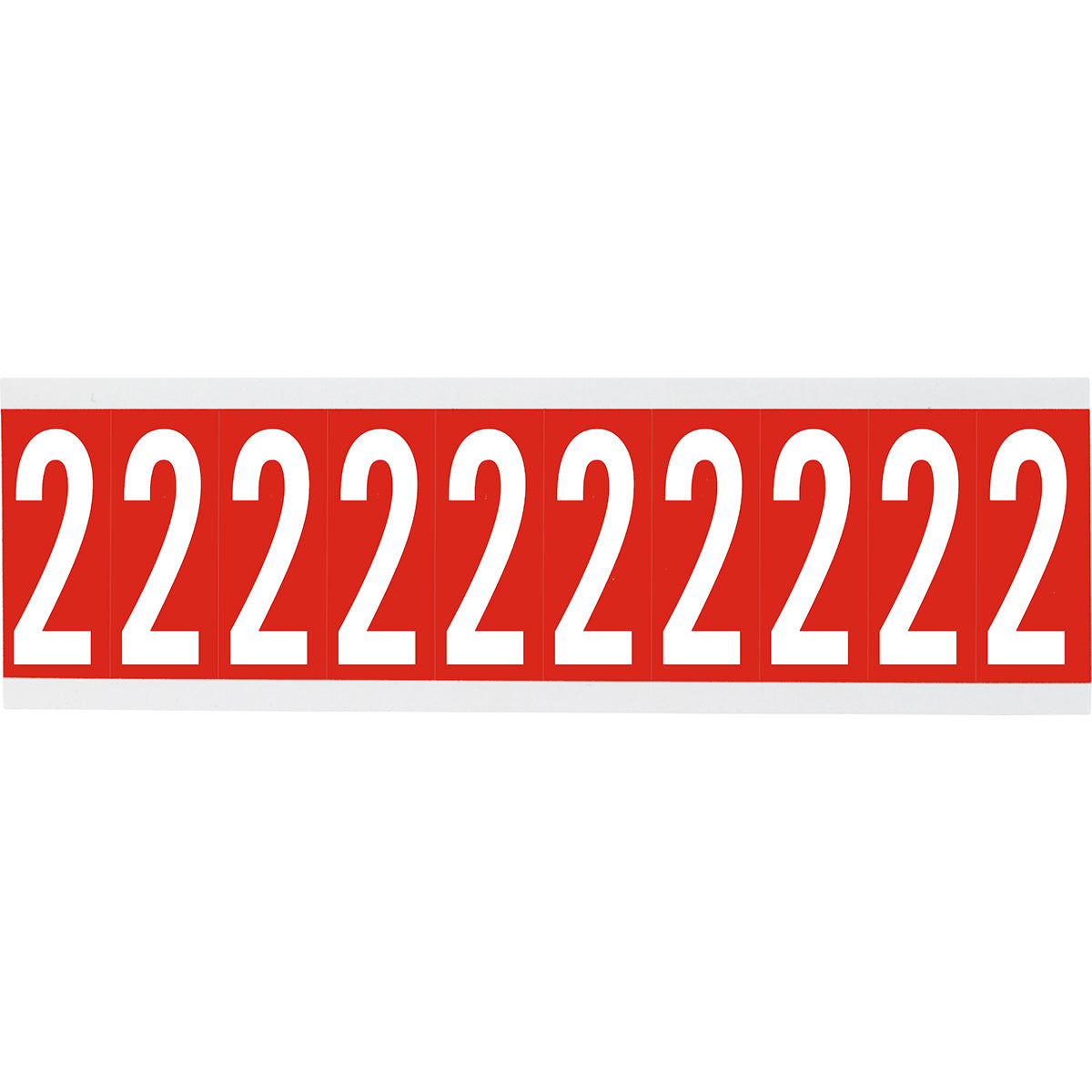 Brady CNL1R 2 Identical numbers and letters on one card for indoor use 912135