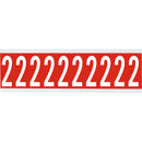 Brady CNL1R 2 Identical numbers and letters on one card for indoor use 912135