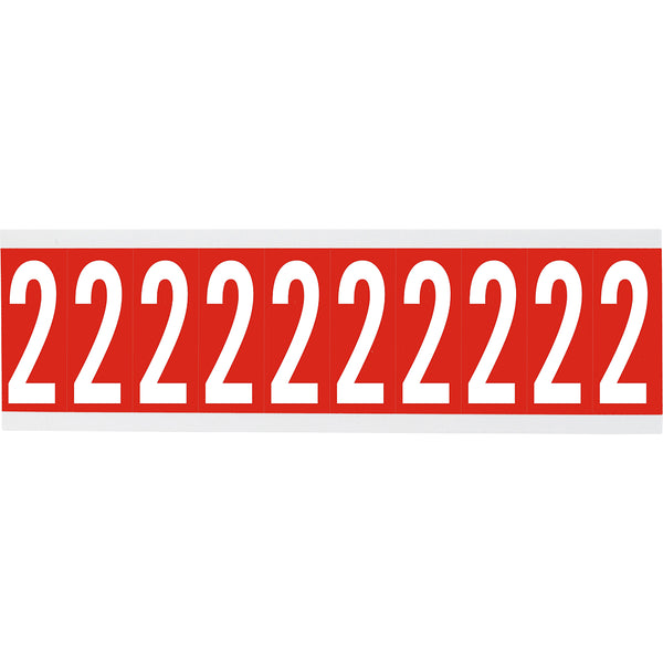 Brady CNL1R 2 Identical numbers and letters on one card for indoor use 912135