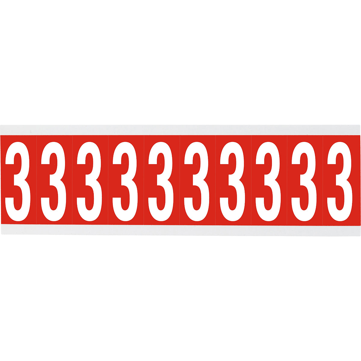 Brady CNL1R 3 Identical numbers and letters on one card for indoor use 912134