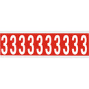 Brady CNL1R 3 Identical numbers and letters on one card for indoor use 912134