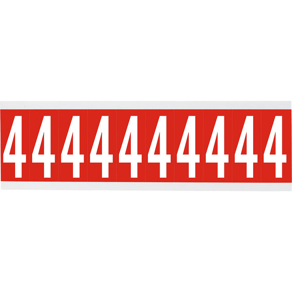 Brady CNL1R 4 Identical numbers and letters on one card for indoor use 912133