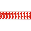 Brady CNL1R 5 Identical numbers and letters on one card for indoor use 912132