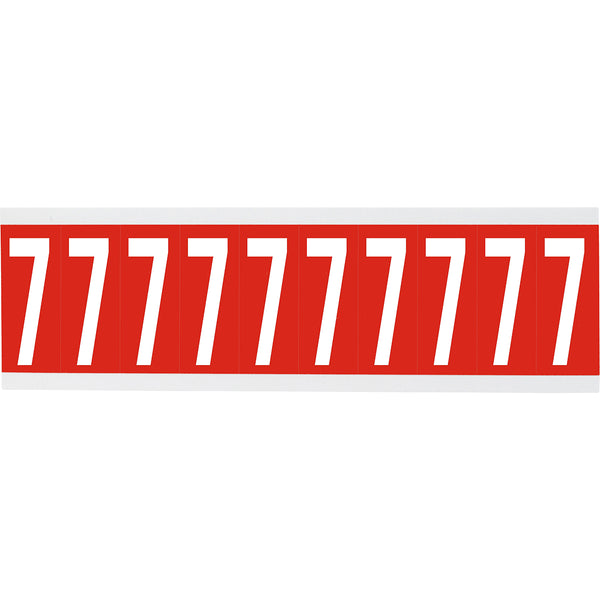 Brady CNL1R 7 Identical numbers and letters on one card for indoor use 912130