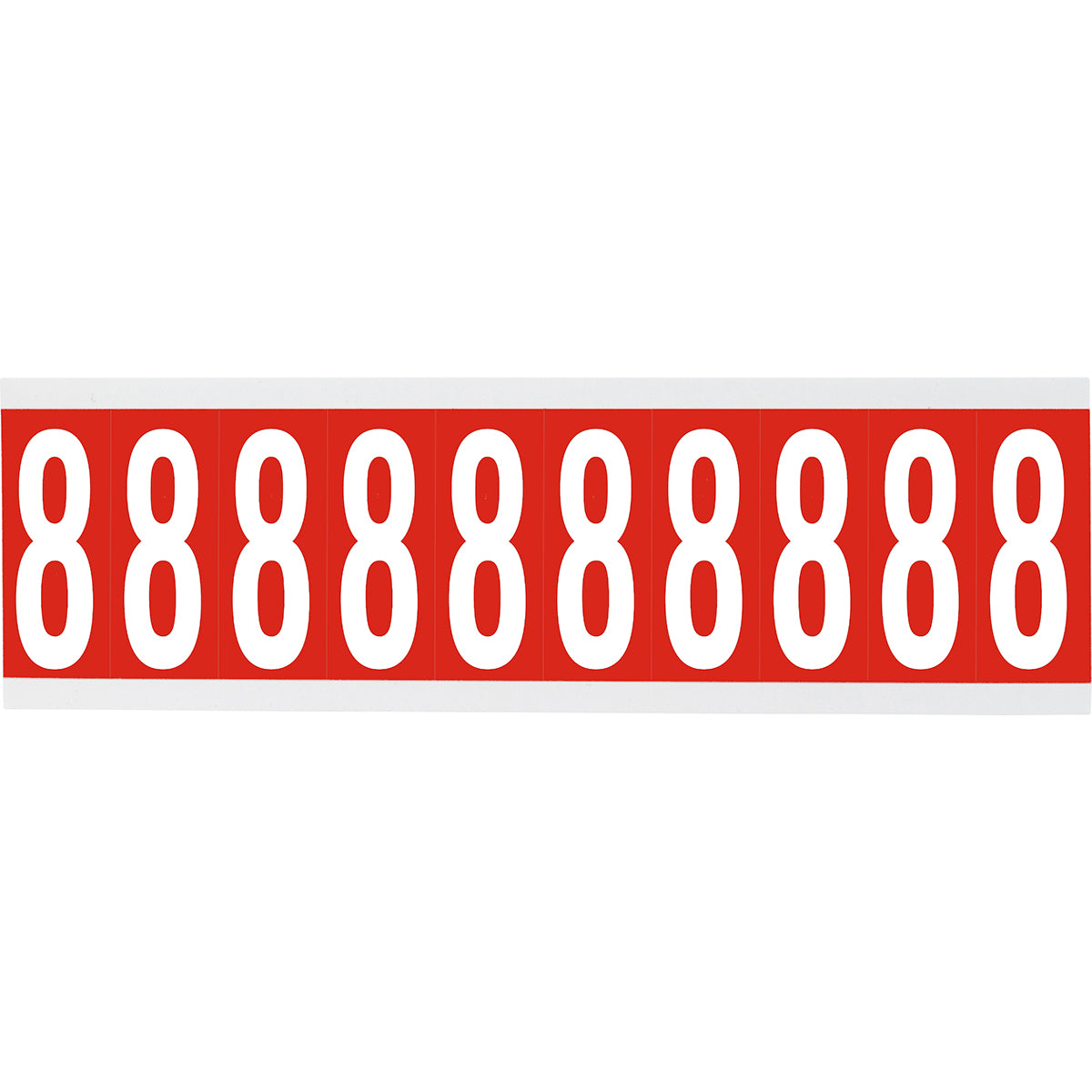 Brady CNL1R 8 Identical numbers and letters on one card for indoor use 912129