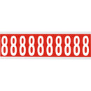 Brady CNL1R 8 Identical numbers and letters on one card for indoor use 912129