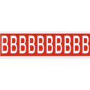 Brady CNL1R B Identical numbers and letters on one card for indoor use 912125
