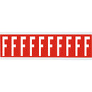 Brady CNL1R F Identical numbers and letters on one card for indoor use 912120