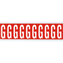 Brady CNL1R G Identical numbers and letters on one card for indoor use 912119