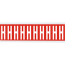 Brady CNL1R H Identical numbers and letters on one card for indoor use 912118