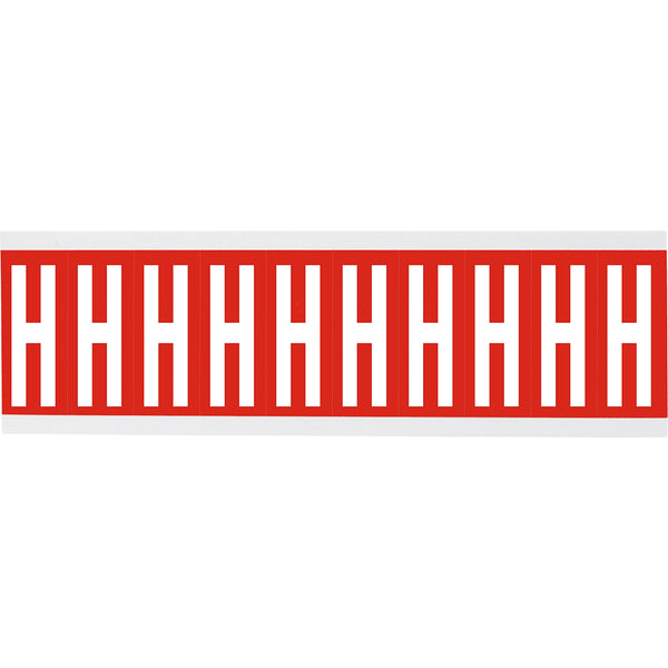 Brady CNL1R H Identical numbers and letters on one card for indoor use 912118