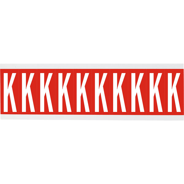 Brady CNL1R K Identical numbers and letters on one card for indoor use 912115