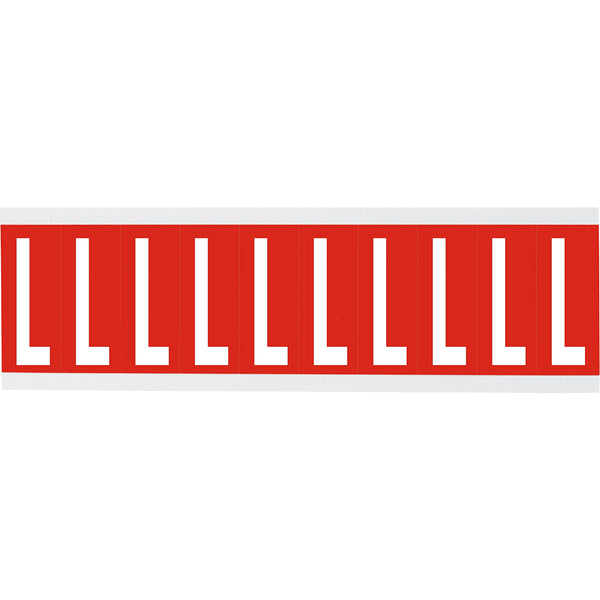 Brady CNL1R L Identical numbers and letters on one card for indoor use 912114