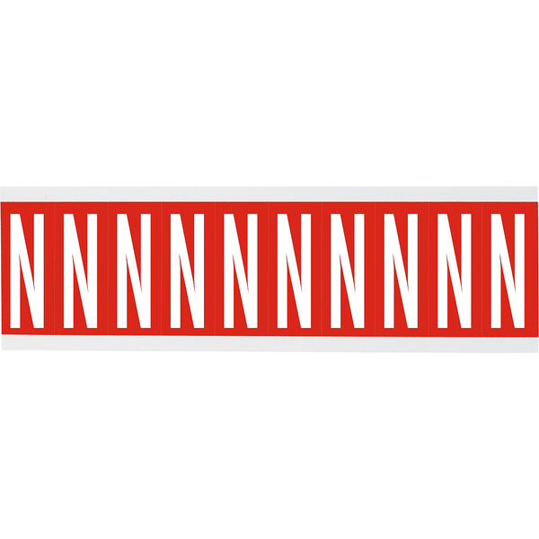 Brady CNL1R N Identical numbers and letters on one card for indoor use 912112