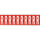 Brady CNL1R R Identical numbers and letters on one card for indoor use 912108